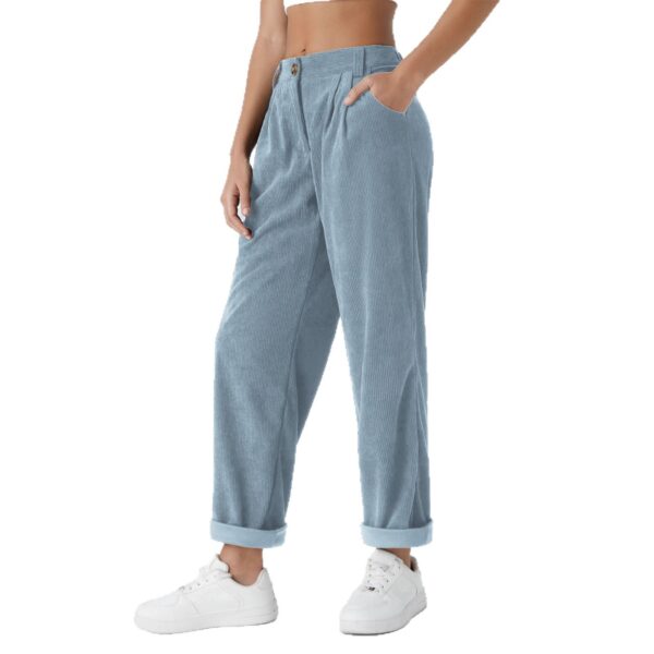 Casual Suit Wide-leg Pants With Velvet - Image 2