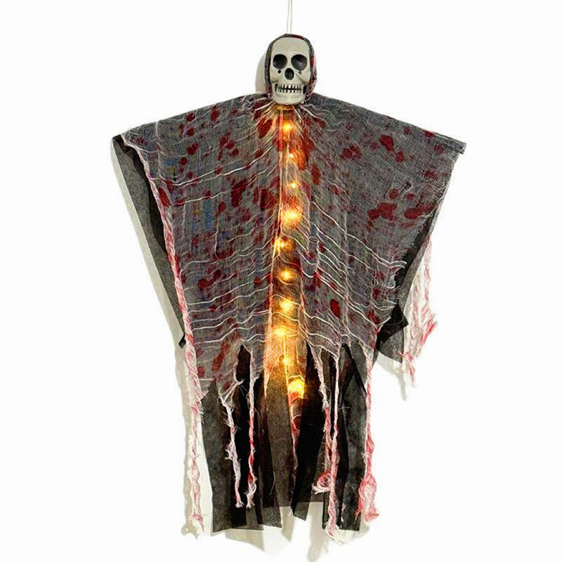 Halloween Decoration Blood-dyed Luminous Skull Hanging Ghost Outdoor Ornaments - Image 6