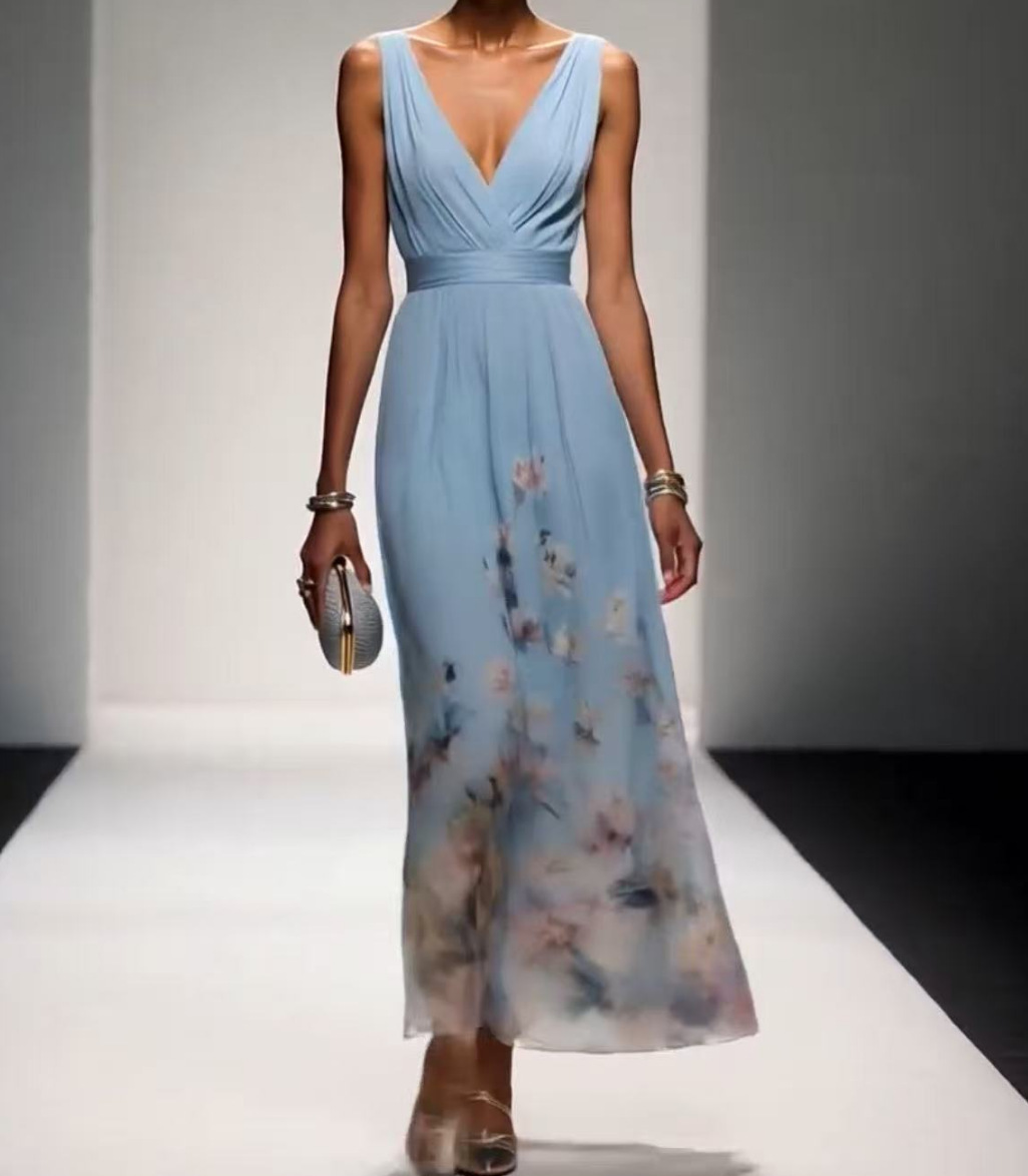 Evening Gown Elegant V-neck Cross-border Dress - Image 2