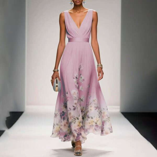Evening Gown Elegant V-neck Cross-border Dress - Image 6