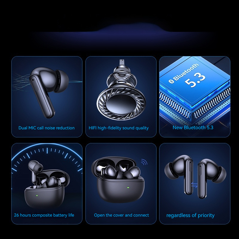 Wireless Bluetooth Noise Reduction In-ear Headphones - Image 10