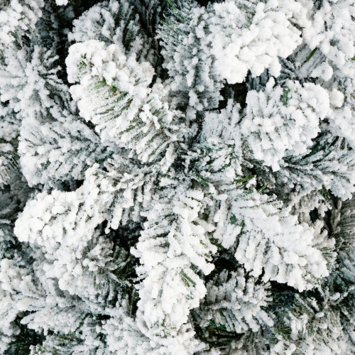 3 Pcs Flocked Artificial Christmas Tree Set With Lights, 4ft 5ft 6ft Christmas Snow Tree Set, Christmas Decor - Image 9