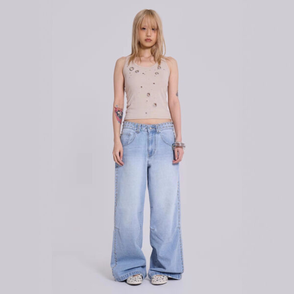 Women's Multi-beaded Loose Cool Jeans Women's - Image 2