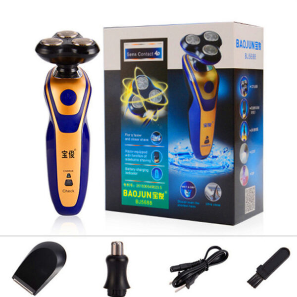 5-in-1 3-head full body water electric shaver
