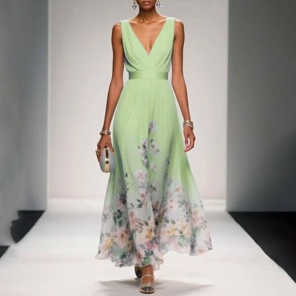 Evening Gown Elegant V-neck Cross-border Dress - Image 8