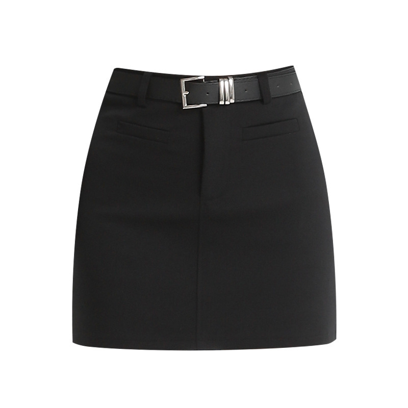 High Waist Petite Hot Girl Split A- Line One Step Sheath Skirt - Image 5