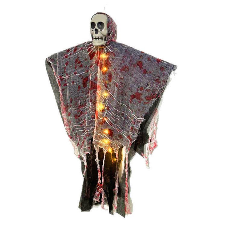 Halloween Decoration Blood-dyed Luminous Skull Hanging Ghost Outdoor Ornaments - Image 4