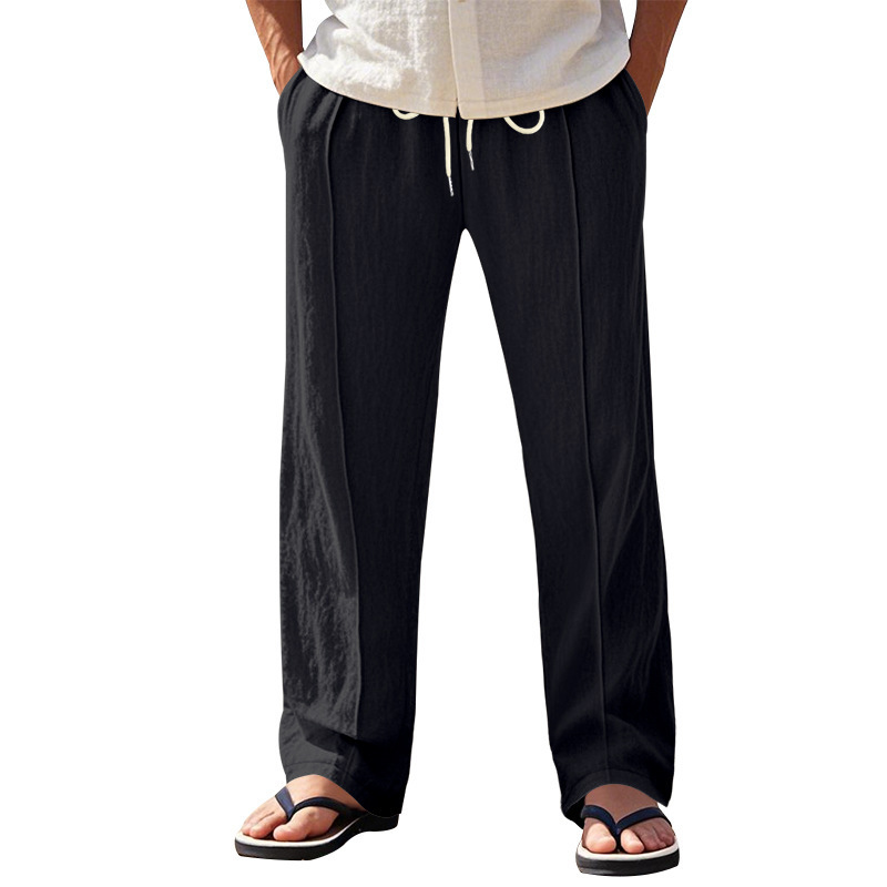 Tether Wide Leg Straight Men's Casual Pants - Image 3
