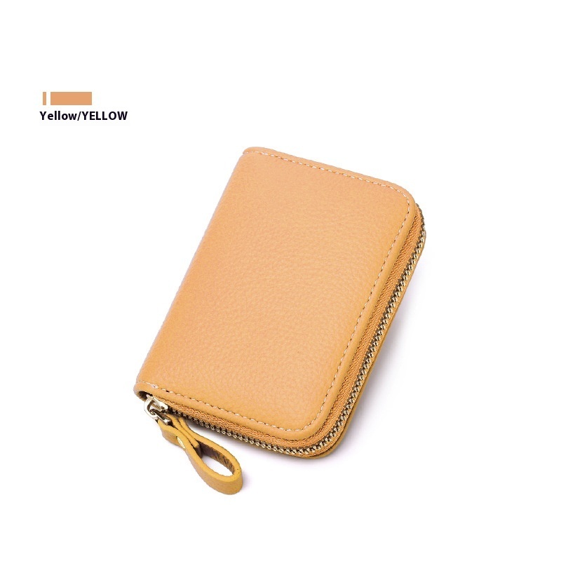 Anti-theft Swiping Expanding Card Holder Men's Ladies Card Holder Card Holder Multifunctional Zipper Small Wallet - Image 4