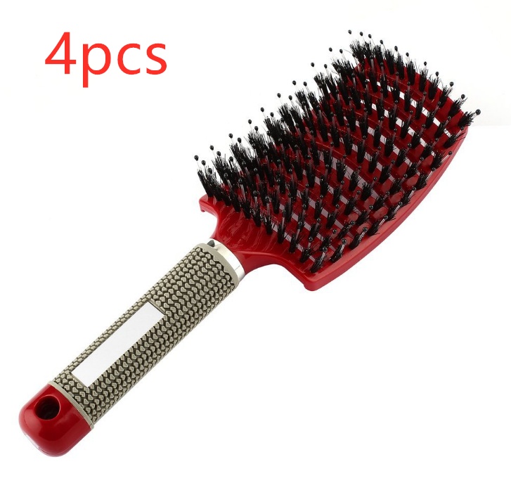 Hairbrush Anti Klit Brushy Haarborstel Women Detangler Hair Brush Bristle Nylon Scalp Massage Teaser Hair Brush Comb - Image 3