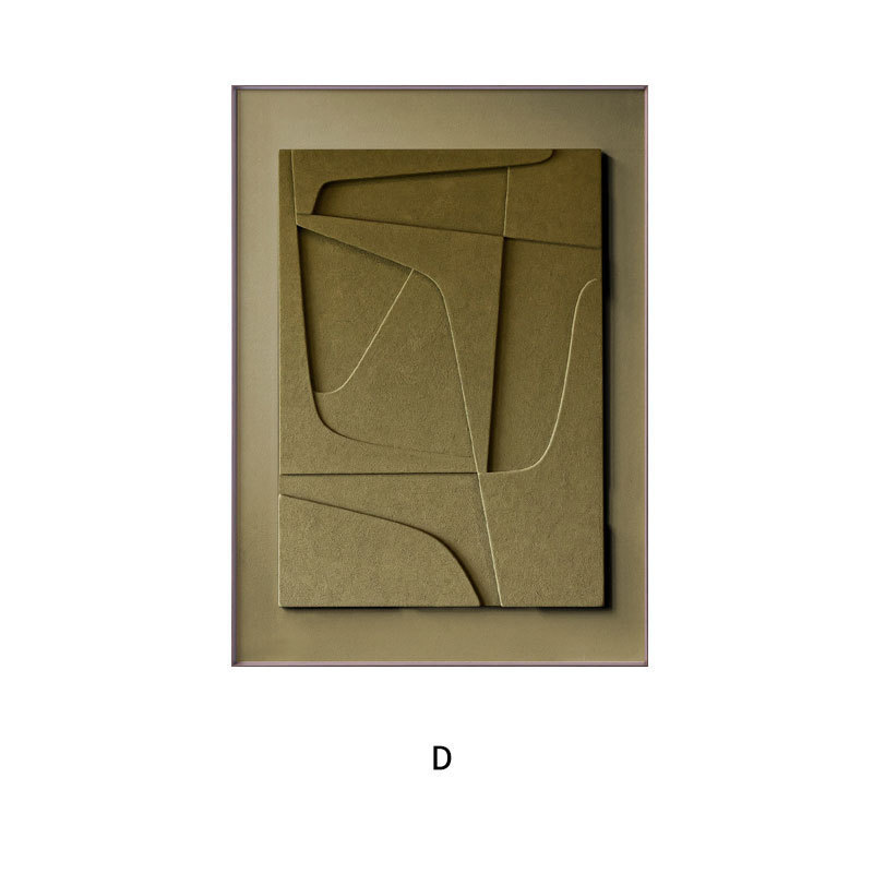 Three-dimensional Abstract Silent Style Geometric Morandi Hanging Painting - Image 7