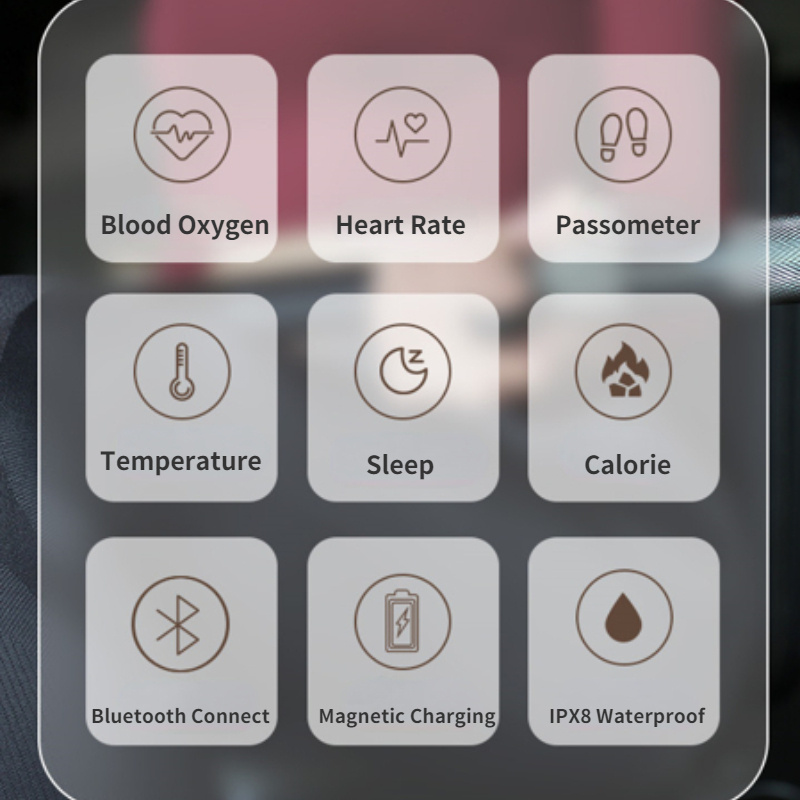 Black Fashion Personality Smart Bluetooth Ring - Image 2