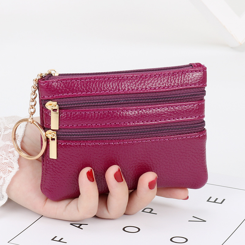 Women's Coin Purse Short Authentic Leather Tactile Feel - Image 8