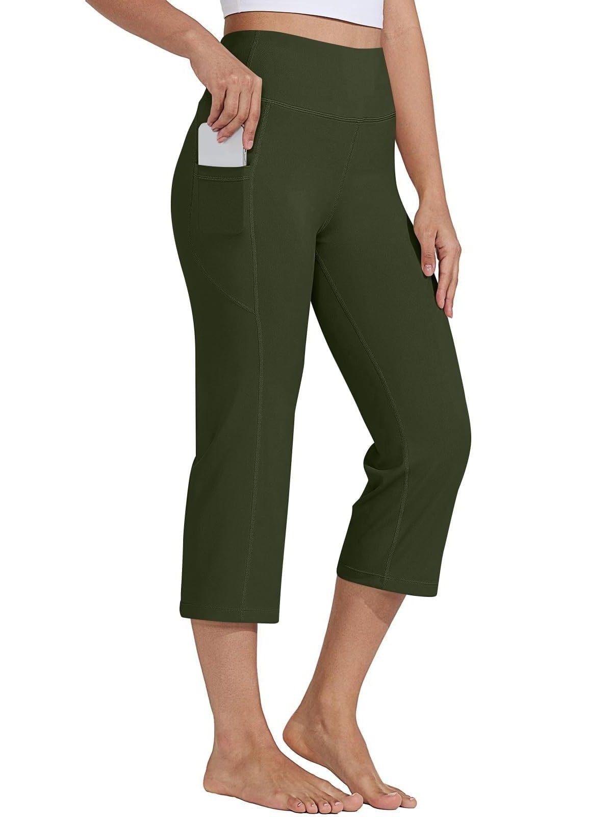 Women's Sports Yoga Waist Of Trousers Head Built-in Changing Bag - Image 6