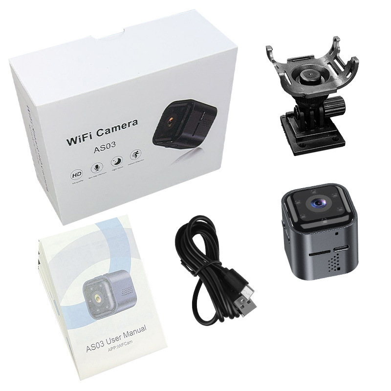 Hot-selling AS03 Camera HD Night Vision Security Home Smart WiFi Voice Remote Viewing Camera - Image 5