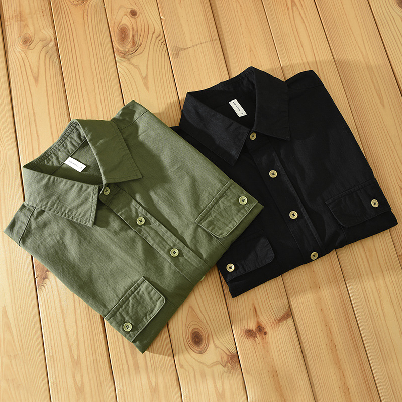 Solid Color Casual Short-sleeved Shirt - Image 5