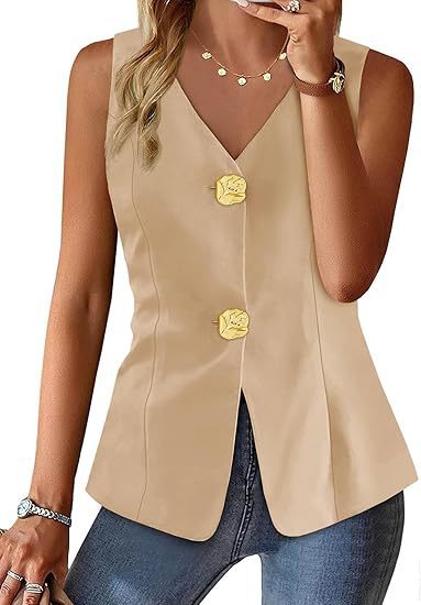 Vest Jacket Women's Slit Slim Fit - Image 5