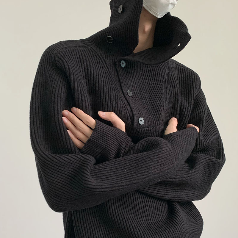 Sweater Men's Idle Style High-grade Round Neck Pullover Loose - Image 2