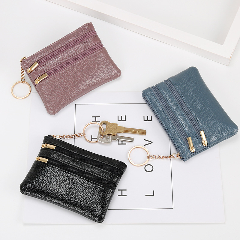 Women's Coin Purse Short Authentic Leather Tactile Feel - Image 5