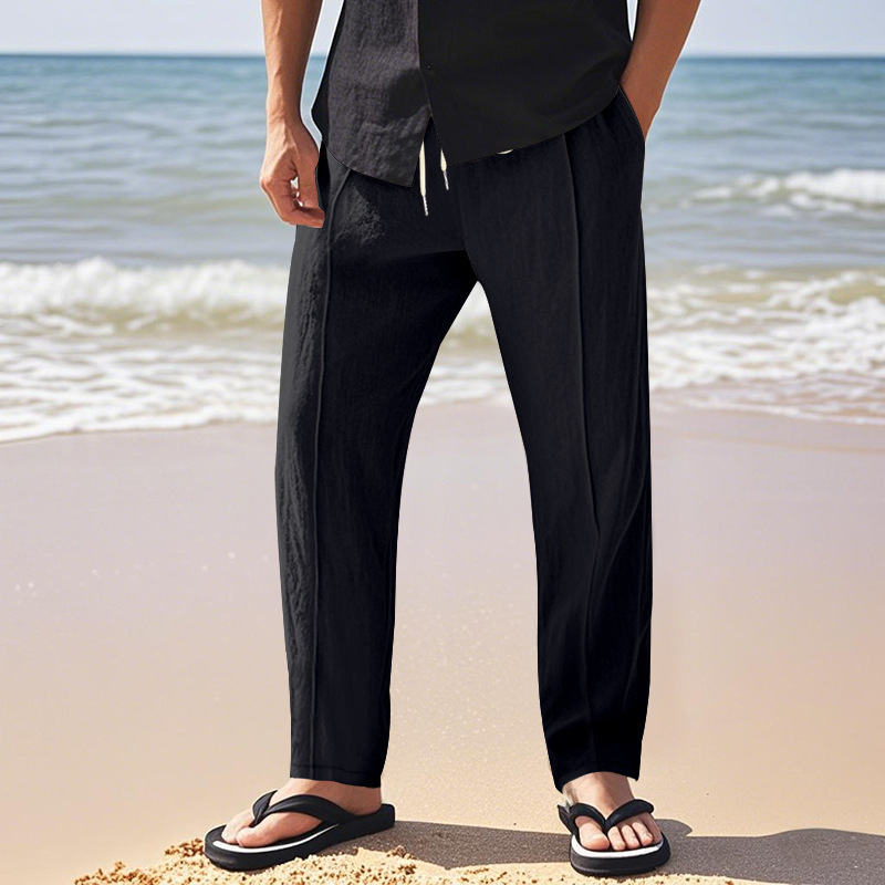 Tether Wide Leg Straight Men's Casual Pants - Image 8
