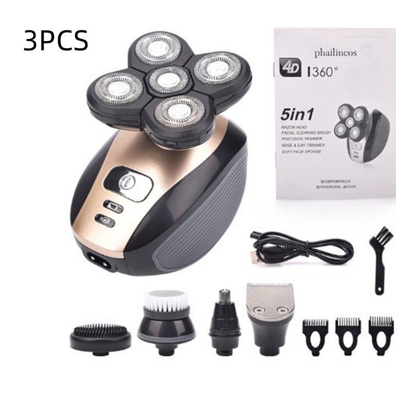 5-Head Electric Shaver 5-In-1 Rechargeable Razor - Image 6