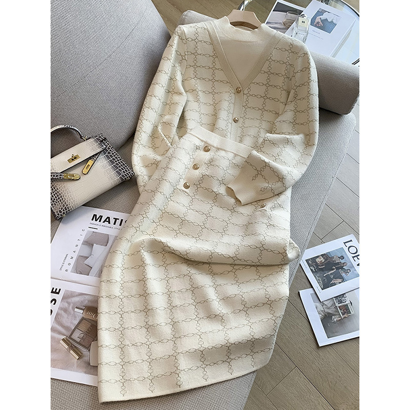 New Sweaters Skirt Two-piece Suit For Women - Image 3