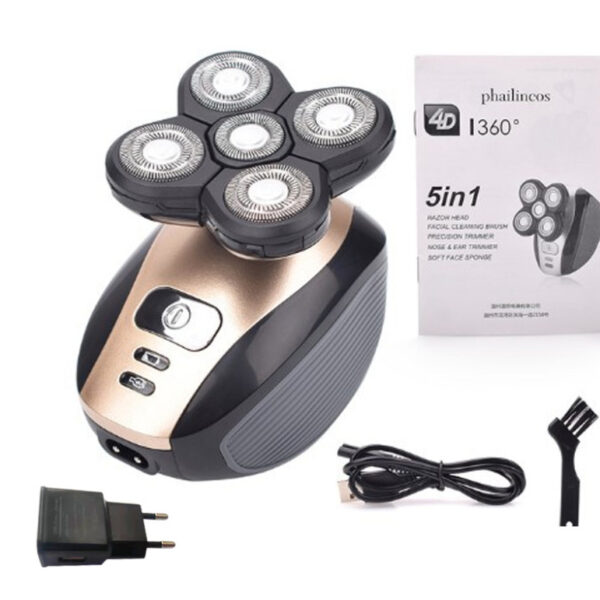 5-Head Electric Shaver 5-In-1 Rechargeable Razor - Image 7
