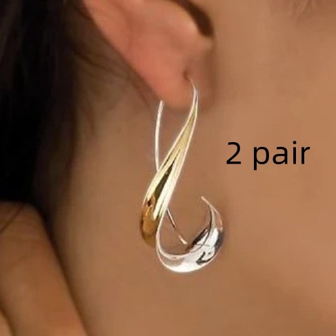 Alloy Women's Retro Simple Geometric Earrings Earrings - Image 10