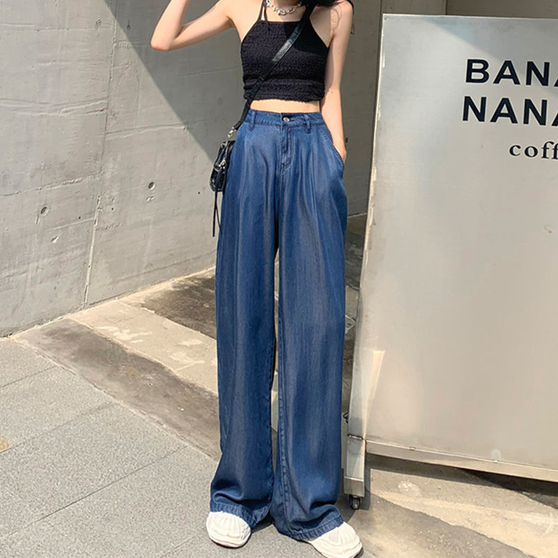 Summer Thin Dark Blue Jeans For Women - Image 6