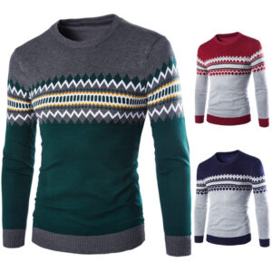 Men's sweater pullover round neck