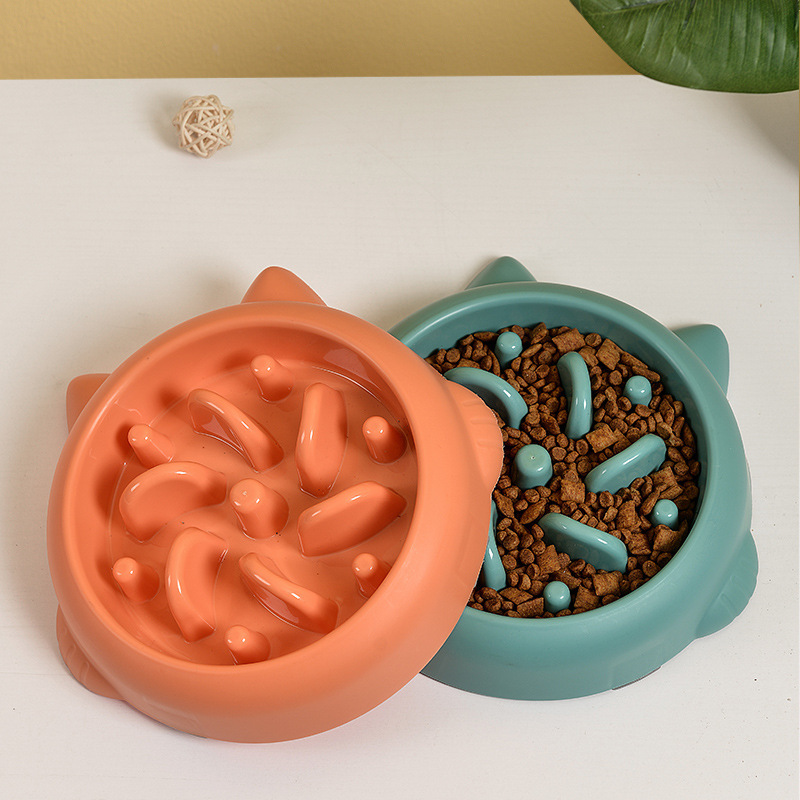 Pet Dog Cat Slow Feeder Bowls Anti Choking Slow Feeder Dish Bowl Home Dog Eating Plate Anti Gulping Bowl Supplies - Image 3