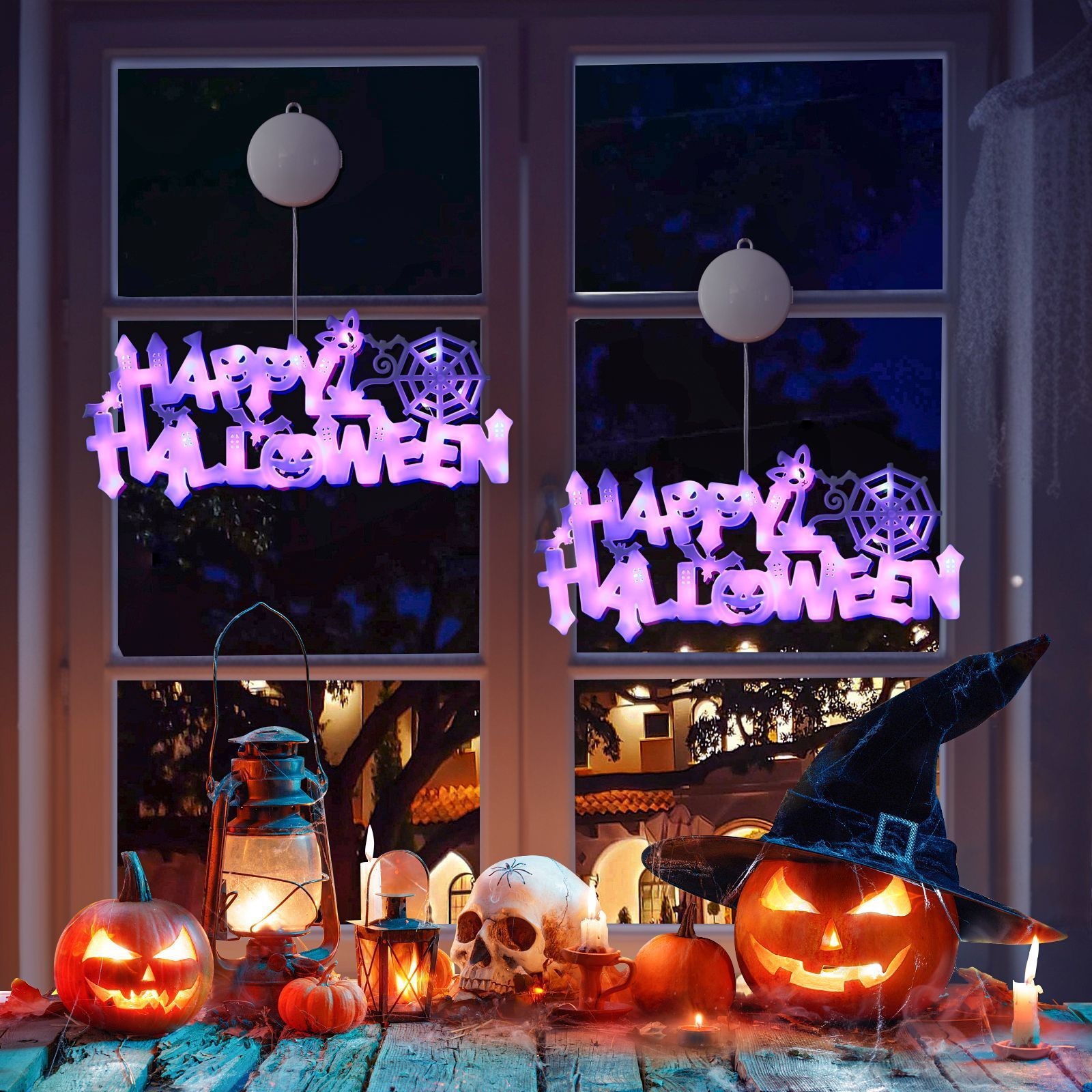 Halloween Decorative Light Door Plate Decorative LED Pendant - Image 6