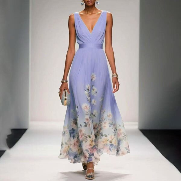 Evening Gown Elegant V-neck Cross-border Dress - Image 7