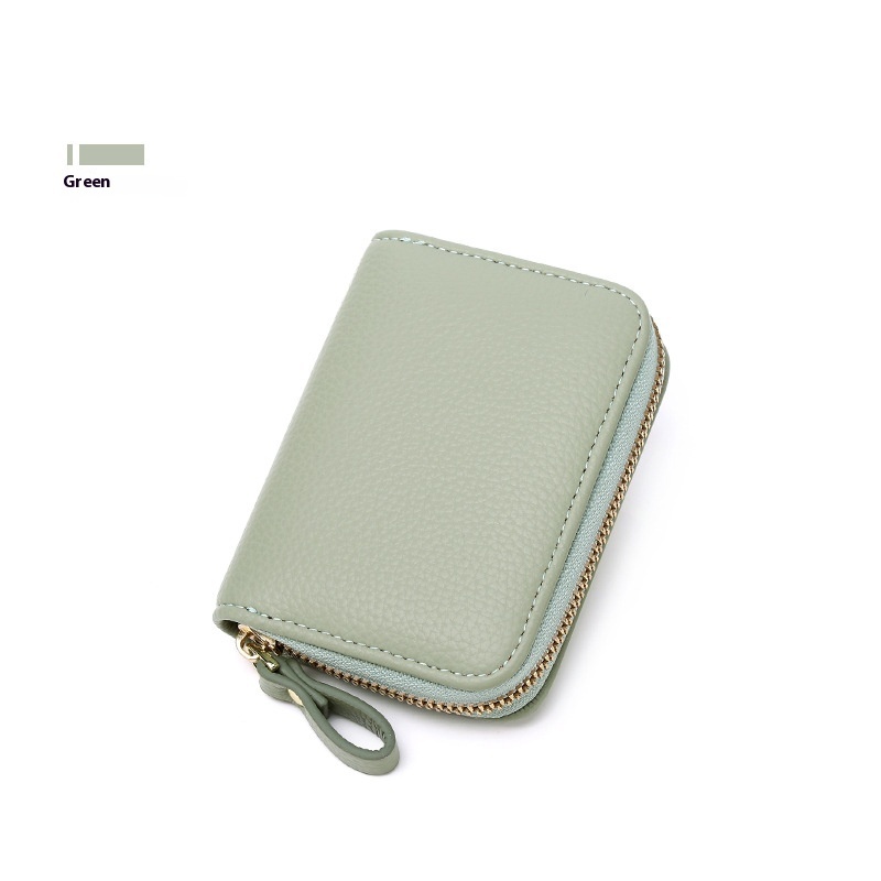 Anti-theft Swiping Expanding Card Holder Men's Ladies Card Holder Card Holder Multifunctional Zipper Small Wallet - Image 3