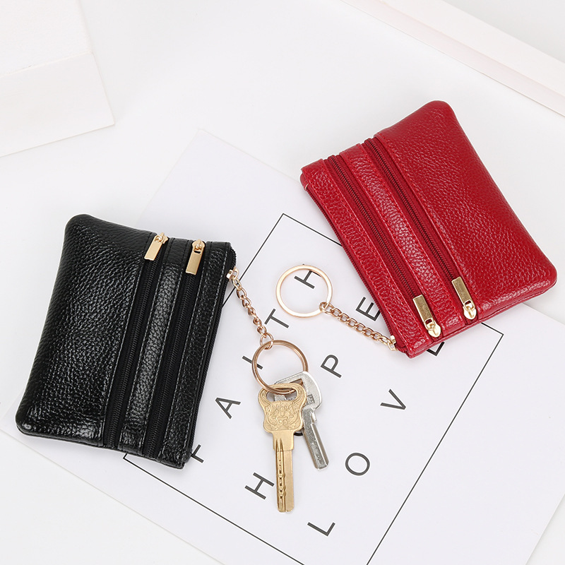 Women's Coin Purse Short Authentic Leather Tactile Feel - Image 2