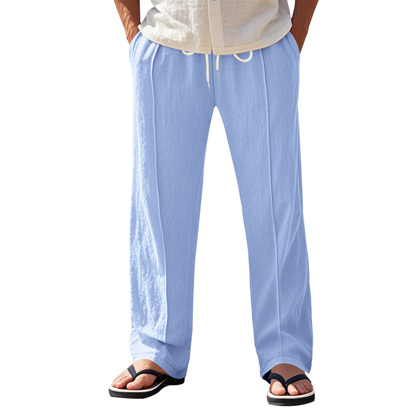Tether Wide Leg Straight Men's Casual Pants - Image 6
