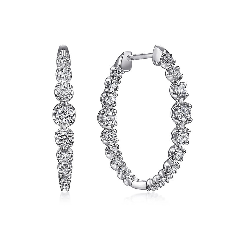 Female Fashion Personalized Round Zircon Earrings - Image 2