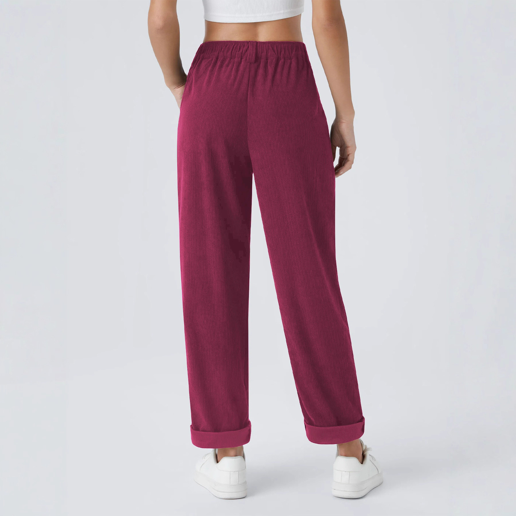 Casual Suit Wide-leg Pants With Velvet - Image 8