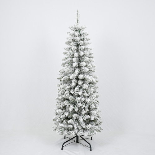 3 Pcs Flocked Artificial Christmas Tree Set With Lights, 4ft 5ft 6ft Christmas Snow Tree Set, Christmas Decor - Image 8