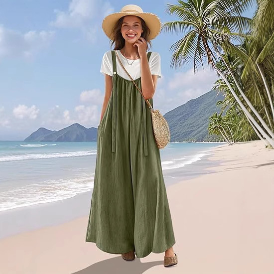 Design Sense Artistic Lazy Suspender Pants For Women - Image 8