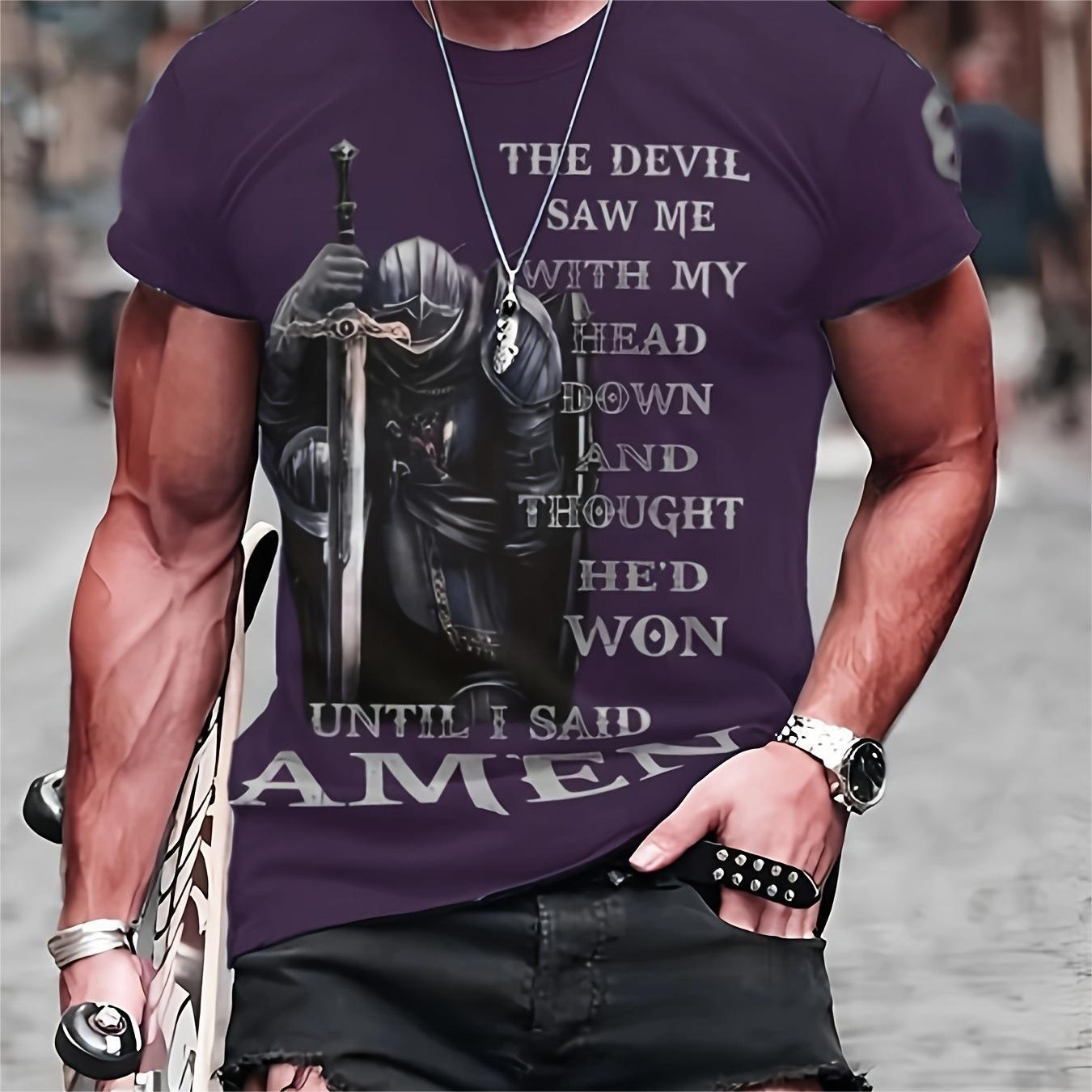 3D Printed T-shirt Men's Summer Casual Breathable Short Sleeve Top - Image 2