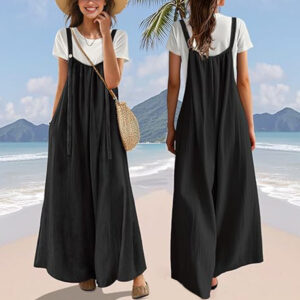 Design Sense Artistic Lazy Suspender Pants For Women