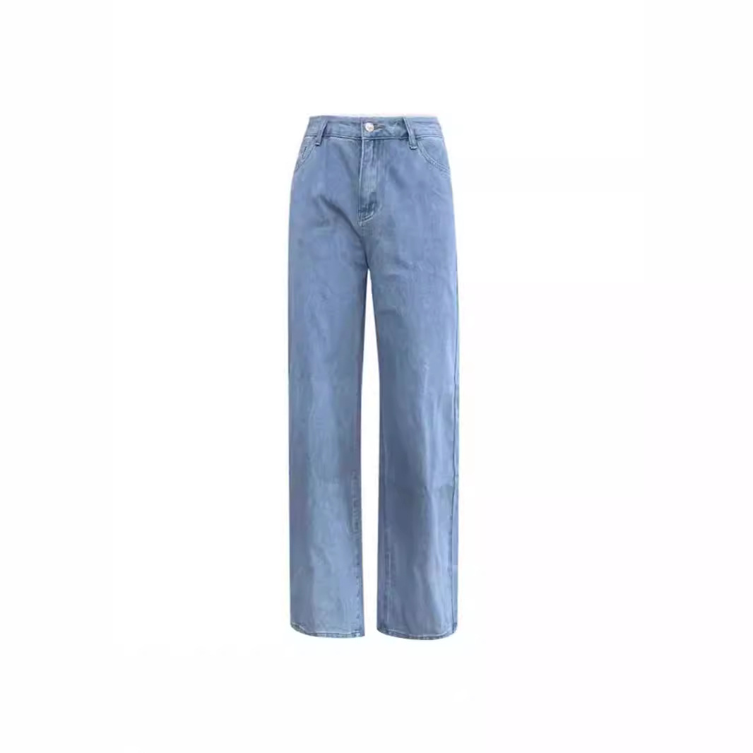 Casual Retro Loose Denim Trousers Women - Image 7