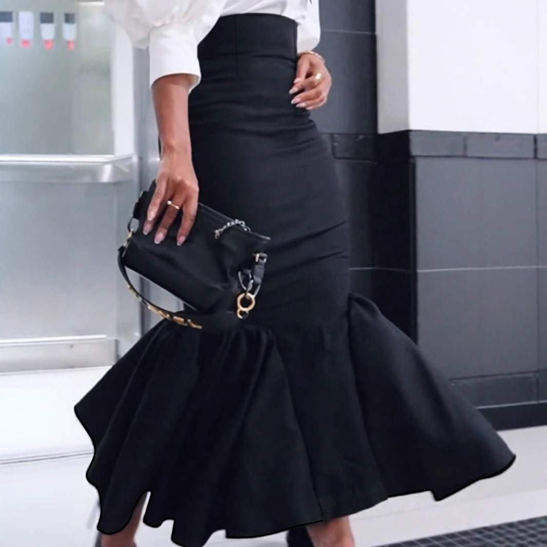 Sheath Long Fishtail Elegant Skirt