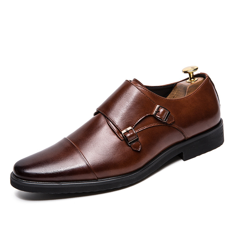 Men's British Slip On Plus Size Leather Shoes - Image 5