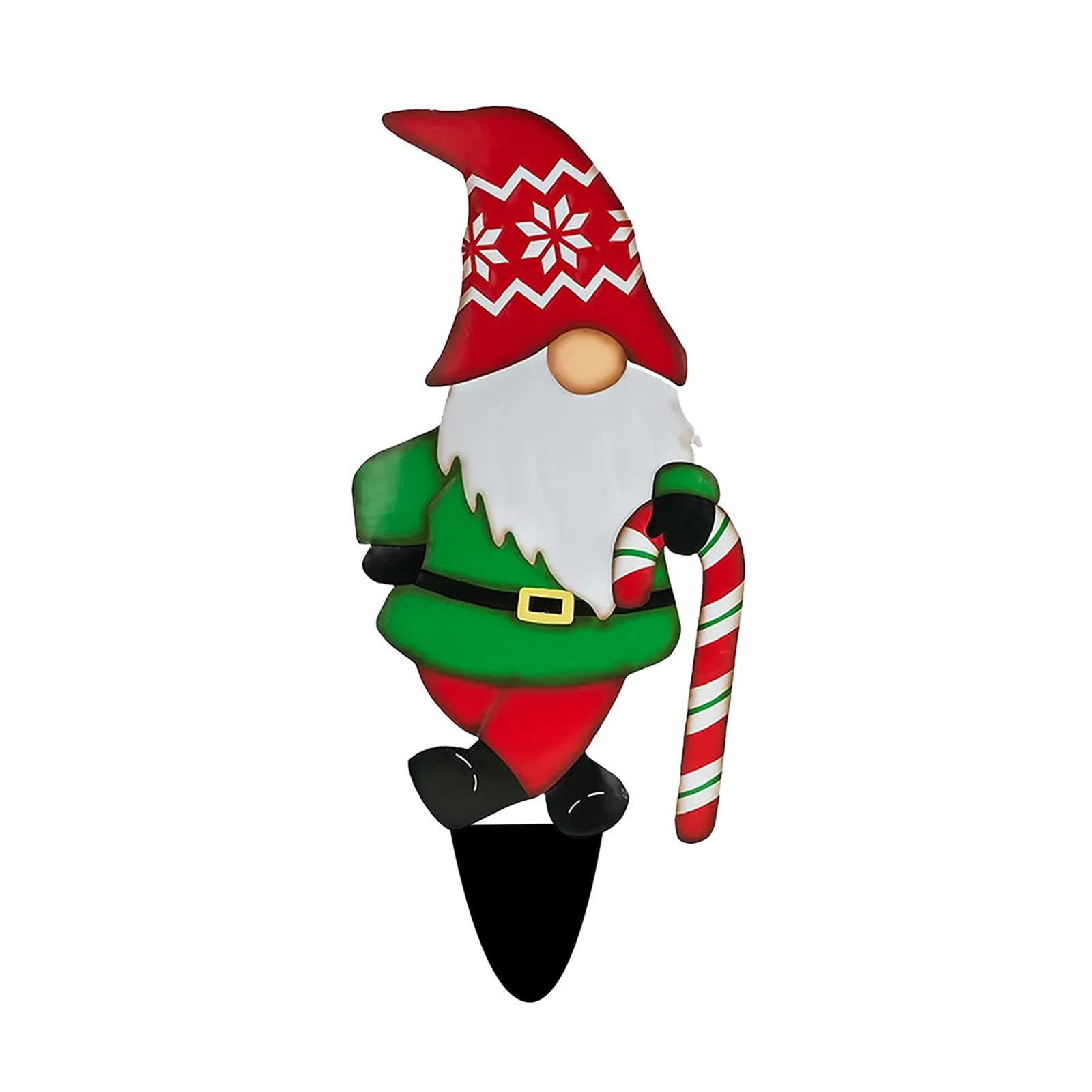 Gifting Series Gnome Metal Insert New Dwarf Santa Claus Courtyard Plugin Christmas Decor - Image 4