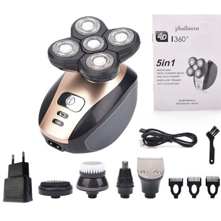 5-Head Electric Shaver 5-In-1 Rechargeable Razor - Image 9