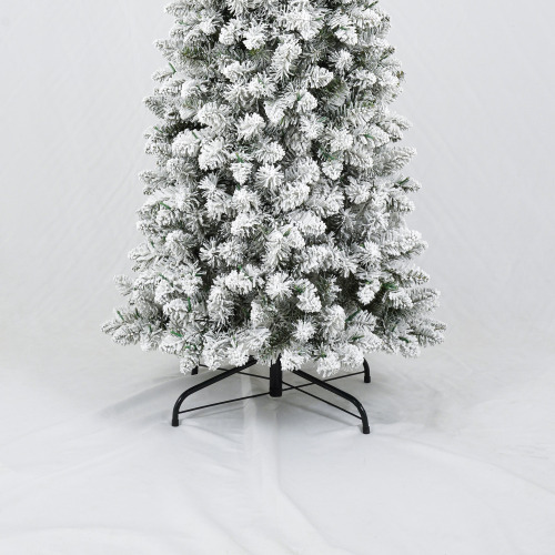 3 Pcs Flocked Artificial Christmas Tree Set With Lights, 4ft 5ft 6ft Christmas Snow Tree Set, Christmas Decor - Image 4