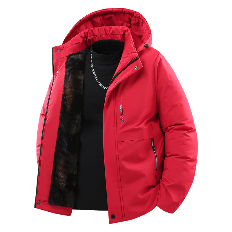 Men's Graphene Warm Thickened Casual Cotton-padded Clothes Coat - Image 6