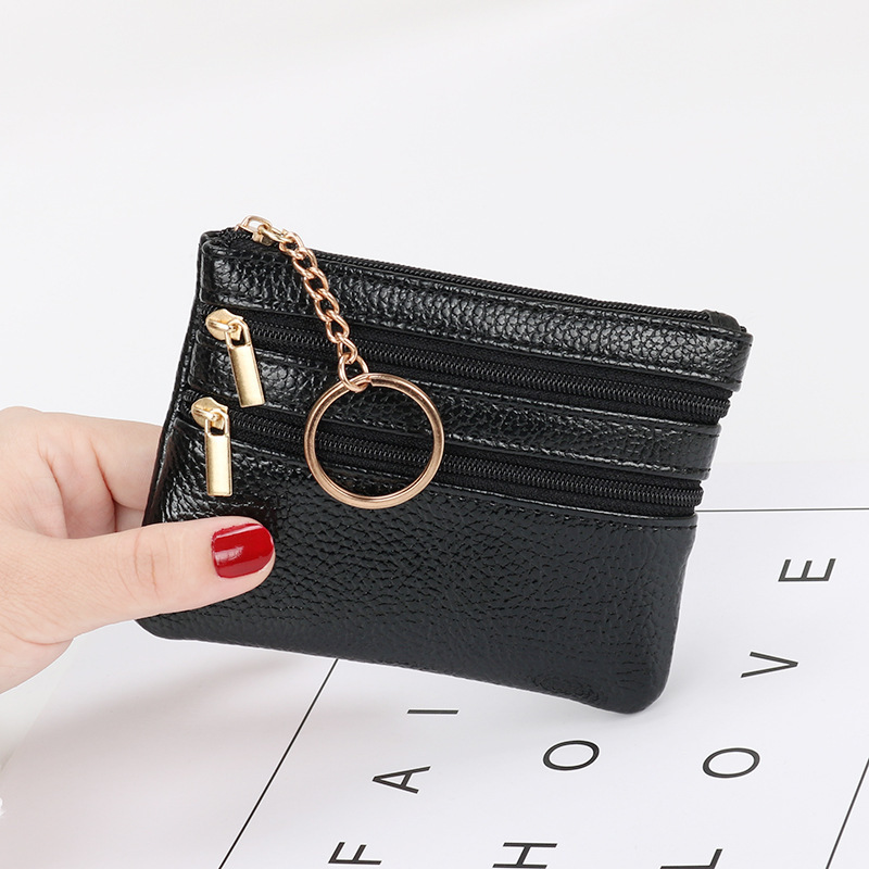 Women's Coin Purse Short Authentic Leather Tactile Feel - Image 3